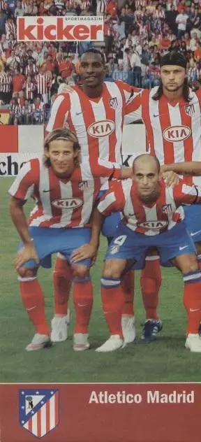 постер А4 футбол Атлетіко Мадрид (Іспанія) 2008/Atl.Madrid,Spain football poster