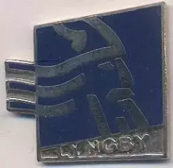 футбол.клуб Люнгбю (Данія)1 ЕМАЛЬ / Lyngby BK, Denmark football enamel pin badge