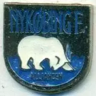 футбол.клуб Б-1901 Нюкьобінг (Данія) важмет/B.1901 Nykobing,Denmark football pin