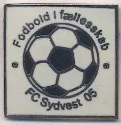 футбол.клуб Сюдвест (Данія ЕМАЛЬ/FC Sydvest 05,Denmark football enamel pin badge