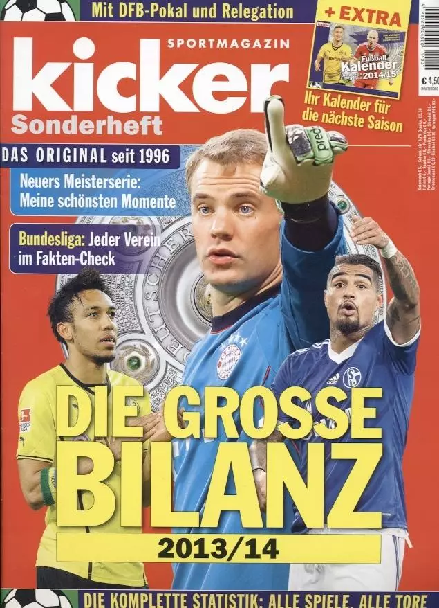 Німеччина, чемп-т 2013-14a резюме,спецвидання Кікер/Kicker Saison Bilanz summary