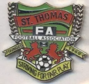 Сент-Томас, федерація футболу (не-ФІФА)1 ЕМАЛЬ/St.Thomas football federation pin