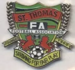 Сент-Томас, федерація футболу (не-ФІФА)1 ЕМАЛЬ/St.Thomas football federation pin