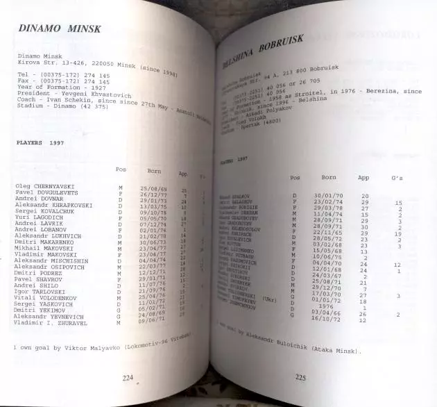 книга Футбол Пост-ссср щорічник* 1996-98 / Post-ussr states Football yearbook 2