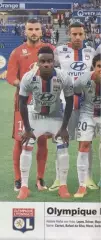 постер А4 футбол Олімпік Ліон (Франція) 2016 /Ol.Lyonnais,France football poster