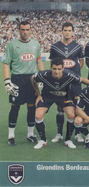 постер А4 футбол Бордо (Франція) 2008 /Girondins Bordeaux,France football poster