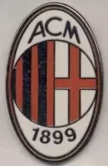 футбол.клуб Мілан (Італія ЕМАЛЬ більший/AC Milan,Italy football enamel pin badge