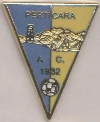 футбольний клуб Пертікара (Італія) ЕМАЛЬ / AC Perticara,Italy football pin badge