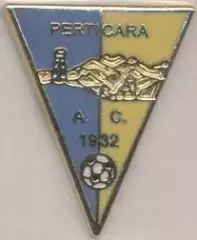 футбольний клуб Пертікара (Італія) ЕМАЛЬ / AC Perticara,Italy football pin badge