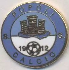футбол.клуб Пополі (Італія) ЕМАЛЬ /Popoli Calcio,Italy football enamel pin badge