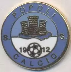 футбол.клуб Пополі (Італія) ЕМАЛЬ /Popoli Calcio,Italy football enamel pin badge