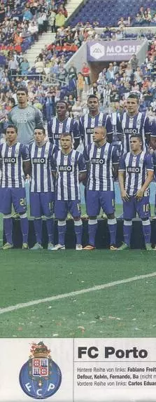 постер А4 футбол Порту (Португалія) 2013 / FC Porto, Portugal football poster