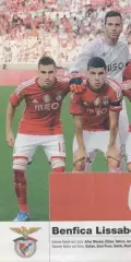 постер А4 футбол Бенфіка (Португалія) 2014 / SL Benfica,Portugal football poster