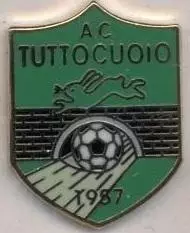 футбольний клуб Туттоквойо (Італія) ЕМАЛЬ/AC Tuttocuoio,Italy football pin badge