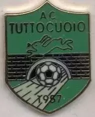 футбольний клуб Туттоквойо (Італія) ЕМАЛЬ/AC Tuttocuoio,Italy football pin badge