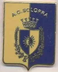 футбол.клуб Солофра (Італія) ЕМАЛЬ / AС Solofra, Italy football enamel pin badge