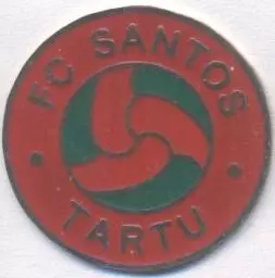 футбол.клуб Сантос Тарту (Естонія важмет/Santos Tartu,Estonia football pin badge