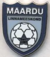 футбол.клуб Маарду (Естонія) ЕМАЛЬ / Maardu LM,Estonia football enamel pin badge