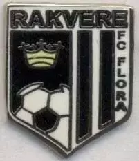 футбол.клуб Флора Раквере Естонія ЕМАЛЬ/Flora Rakvere,Estonia football pin badge