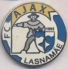 футбол.клуб Аякс Ласнамяе (Естонія)2 ЕМАЛЬ / Ajax Lasnamae, Estonia football pin