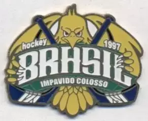 Бразилія, федерація хокею №3 важмет/Brazil ice hockey assn. federation pin badge