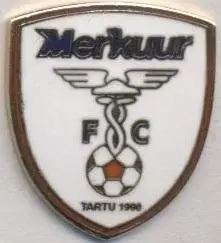 футбол.клуб Меркуур Тарту Естонія ЕМАЛЬ/Merkuur Tartu,Estonia football pin badge