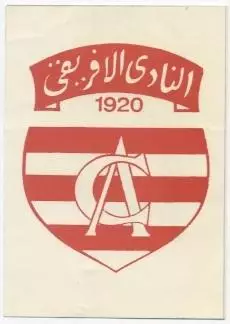 наклейка футбол Клуб Африкен (Туніс /Club Africain,Tunisia football logo sticker