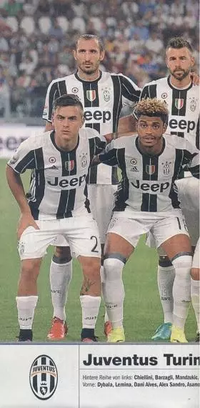 постер А4 футбол Ювентус (Італія) 2016 / FC Juventus, Italy football team poster