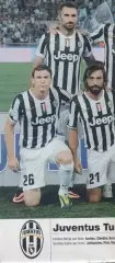 постер А4 футбол Ювентус (Італія) 2013 / FC Juventus, Italy football team poster