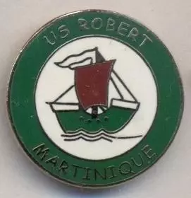 футбол.клуб Робер (Мартініка)1 ЕМАЛЬ /US Robert,Martinique football enamel badge