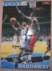 постер А1 баскетбол Анферні Хардевей (НБА/Шальке /Anf.Hardaway basket NBA poster