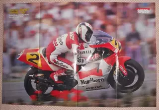 постер А1 мото Вейн Рейні (США) / Wayne Rainey,USA motorcycle racing poster