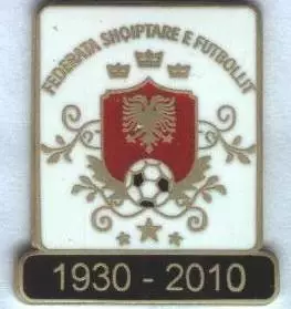 Албанія,федерація футболу,ювілей 80a ЕМАЛЬ/Albania football federation pin badge