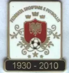 Албанія,федерація футболу,ювілей 80a ЕМАЛЬ/Albania football federation pin badge