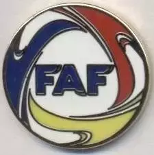 Андорра,федерація футболу,№2 ЕМАЛЬ /Andorra football federation enamel pin badge
