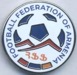 Вірменія,федерація футболу,№4 ЕМАЛЬ/Armenia football federation enamel pin badge