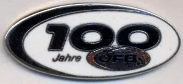 Австрія,федерація футболу,ювілей 100 ЕМАЛЬ/Austria football federation pin badge