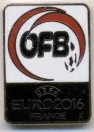 Австрія,федерація футболу,Євро-16,№1 ЕМАЛЬ/Austria football federation pin badge