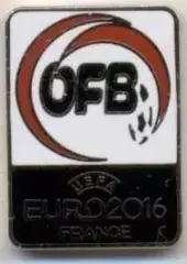 Австрія,федерація футболу,Євро-16,№1 ЕМАЛЬ/Austria football federation pin badge