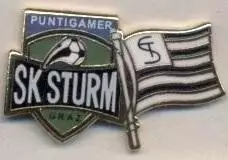 футбол.клуб Штурм Грац (Австрія)2 ЕМАЛЬ/SK Sturm Graz,Austria football pin badge