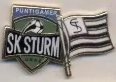 футбол.клуб Штурм Грац (Австрія)2 ЕМАЛЬ/SK Sturm Graz,Austria football pin badge