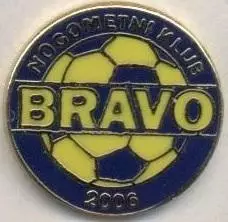 футбол.клуб Браво (Словенія)1 ЕМАЛЬ /Bravo Ljubljana,Slovenia football pin badge