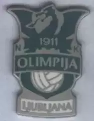 футбол.клуб Олімпія Л.(Словенія)1 ЕМАЛЬ/Olimpija Ljubljana,Slovenia football pin