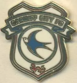 футбол.клуб Кардіфф Сіті (Уельс->Англія6 ЕМАЛЬ/Cardiff City,England football pin