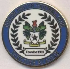 футбол.клуб Керзон Аштон (Англія) ЕМАЛЬ/Curzon Ashton,England football pin badge