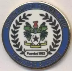 футбол.клуб Керзон Аштон (Англія) ЕМАЛЬ/Curzon Ashton,England football pin badge