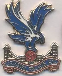 футбол.клуб Кристал Пелес (Англія) ЕМАЛЬ /Crystal Palace FC,England football pin