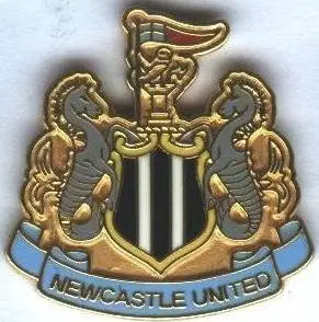 футбол.клуб Ньюкасл (Англія) ЕМАЛЬ більший/Newcastle United,England football pin