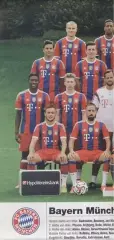 постер А4 футбол Баварія Мюнхен (Німеч.) 2014 /FC Bayern,Germany football poster