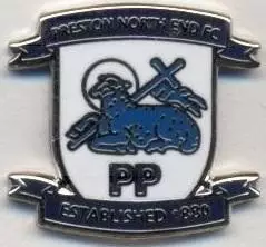 футбол.клуб Престон Н.Е.(Англія4 ЕМАЛЬ/Preston North End FC,England football pin